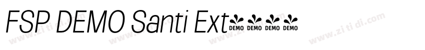 FSP DEMO Santi Ext字体转换 FSP DEMO Santi Ext字体转换